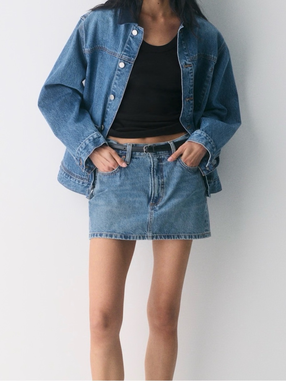 Aritzia Denim Forum ‘90s Ricci Micro Denim Skirt